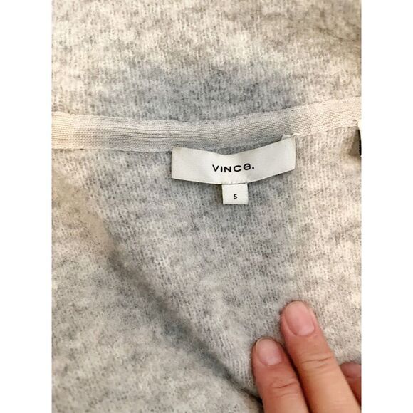 Vince Merino Wool Alpaca Brushed Shawl Knit Sweater Cardigan Oversized Coat - Picture 11 of 14